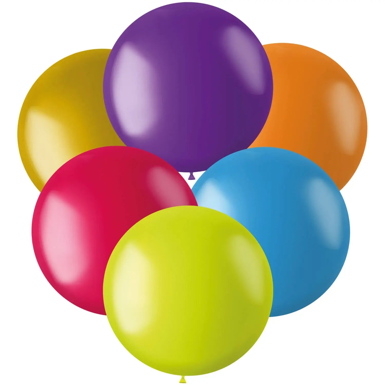 Balloons Color Pop Multi Colors 48cm - 6 pieces Folat