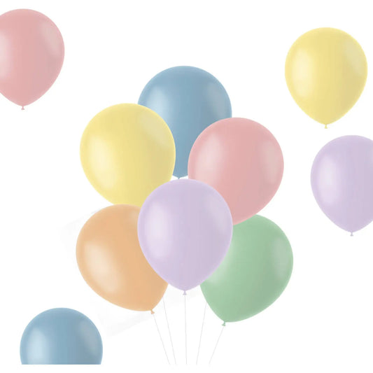 Balloons Translucent Pastels 33cm - 10 pieces Folat