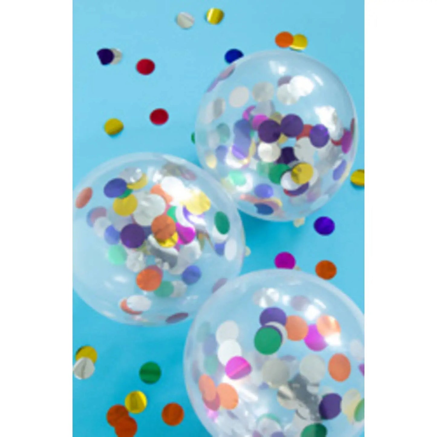 Balloons with coloured Foil Confetti 30 cm - 4 pieces Folat