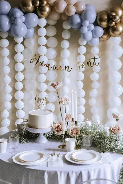 Banner Heaven Sent, gold, 14.5x85cm Partydeco