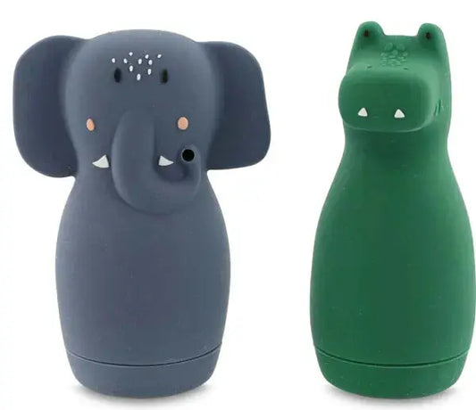 Bath toy squeezy Animals Mrs. Elephant & Mr. Crocodile Trixie