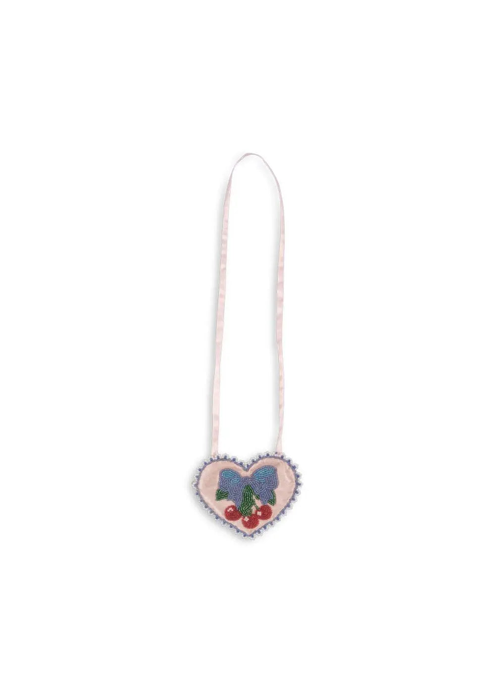 Beaded Heart Mini purse - Mellow Rose Konges Slojd
