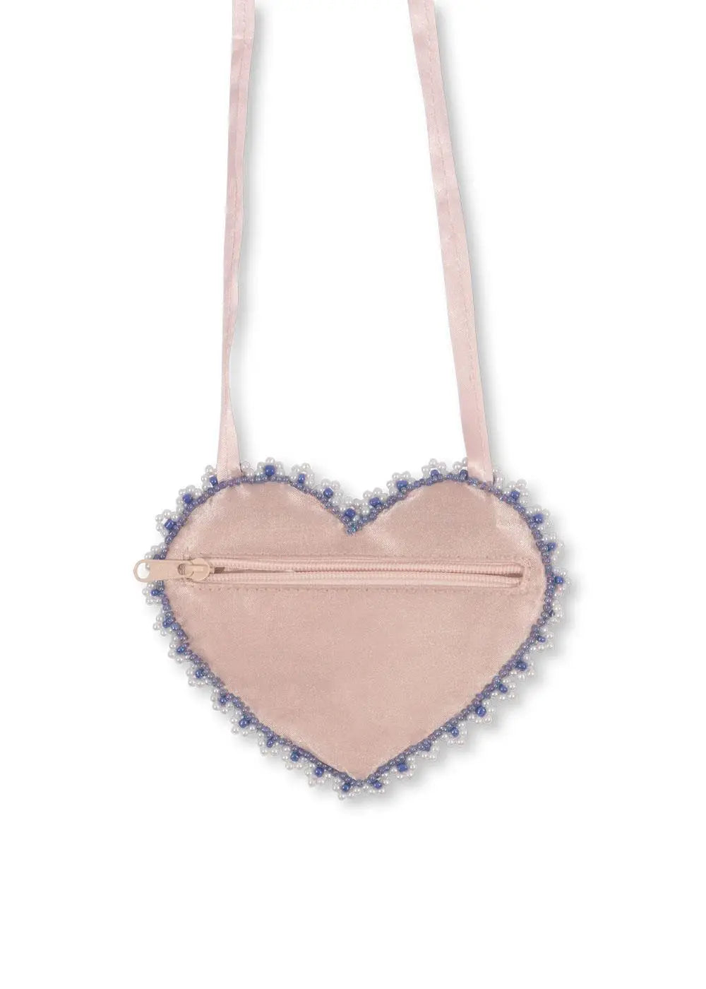 Beaded Heart Mini purse - Mellow Rose Konges Slojd