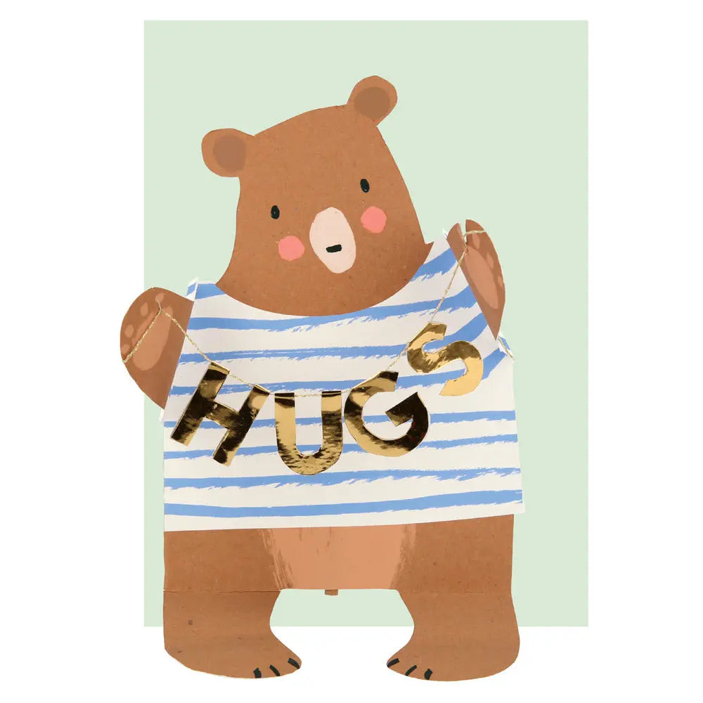 Bear hug get well soon card Meri Meri