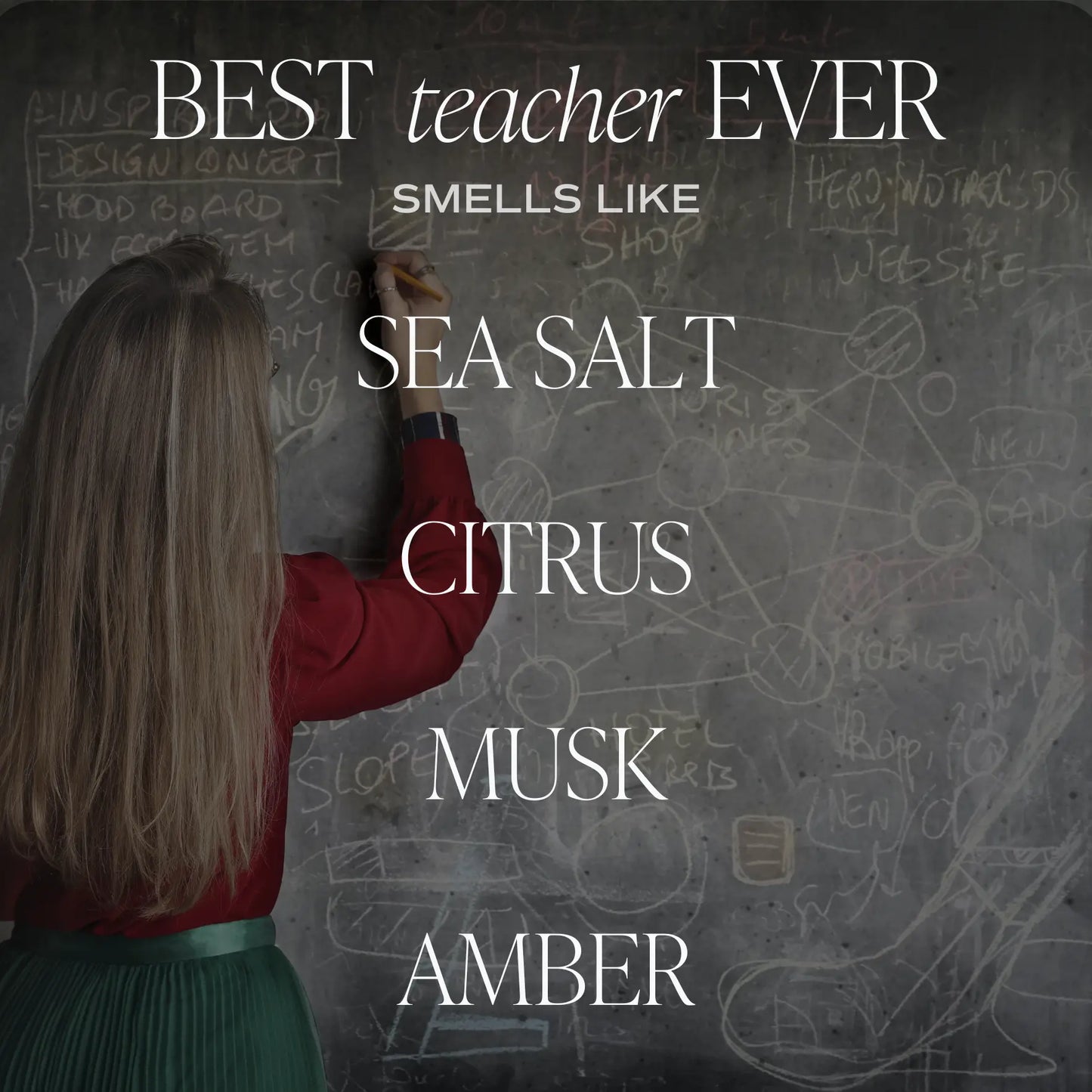 Best Teacher Ever 9 oz Soy Candle - Home Decor & Gifts Sweet Water Decor