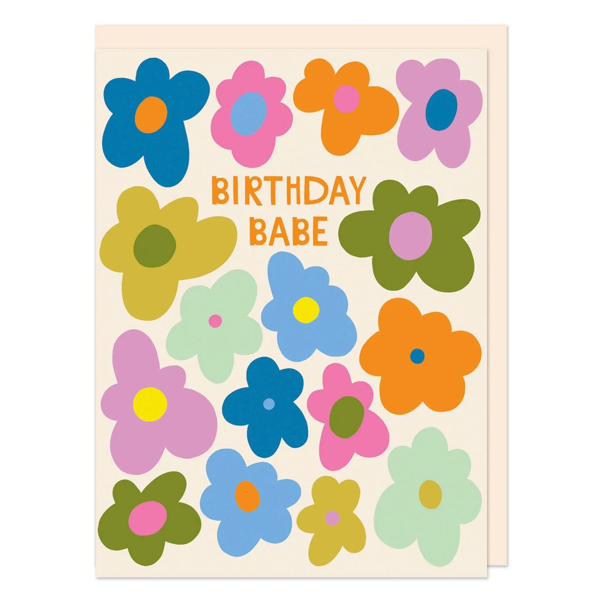 Birthday Babe Floral Birthday Card Raspberry Blossom