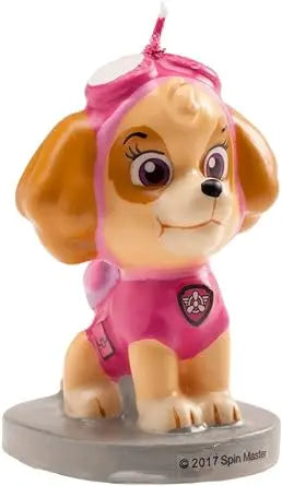 Birthday Candle Skye Paw Patrol, Pink, 7 Cm (346181) Dekora