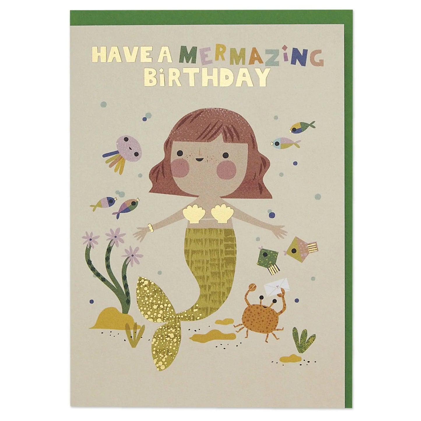 Birthday Mermazing Mermaid Card Raspberry Blossom