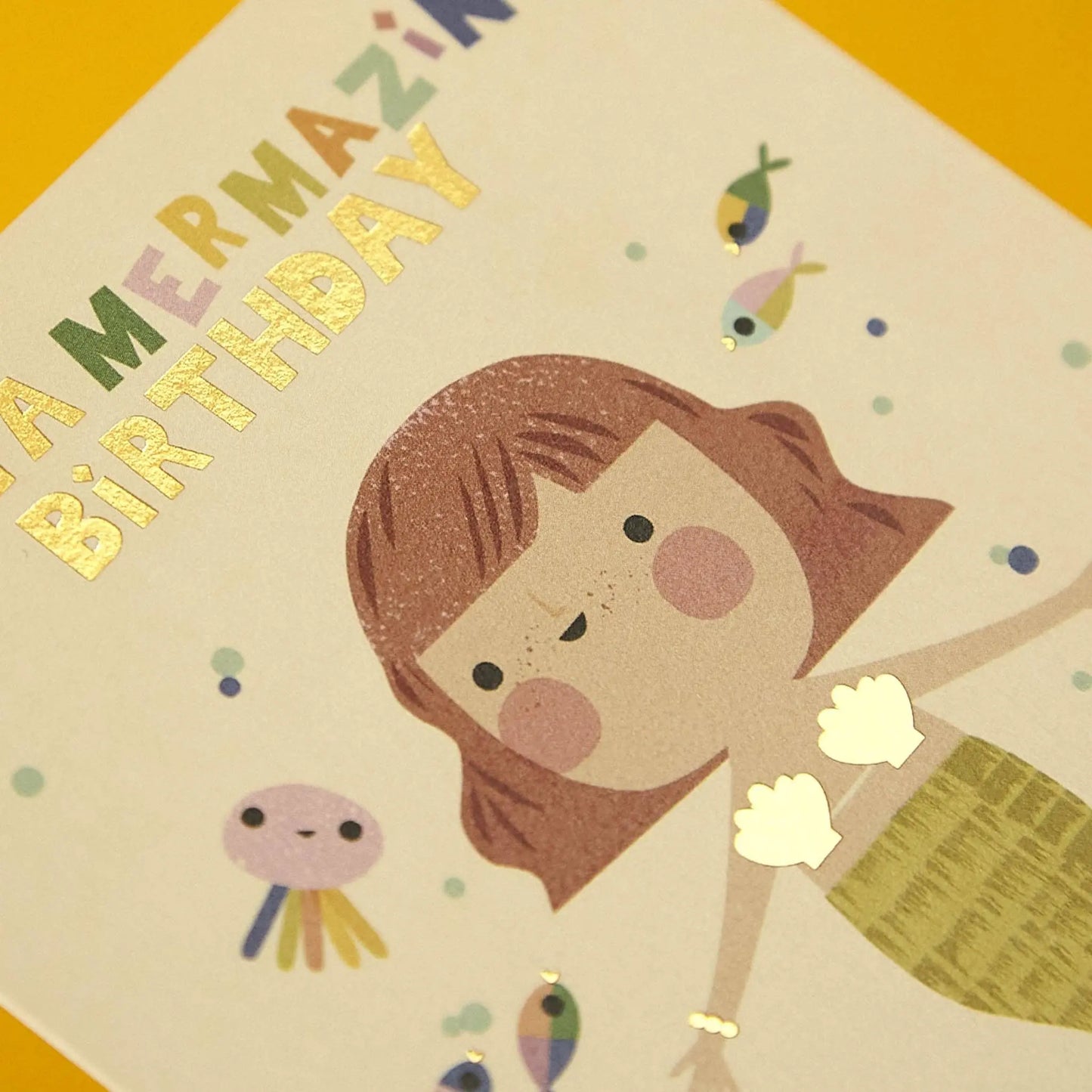 Birthday Mermazing Mermaid Card Raspberry Blossom