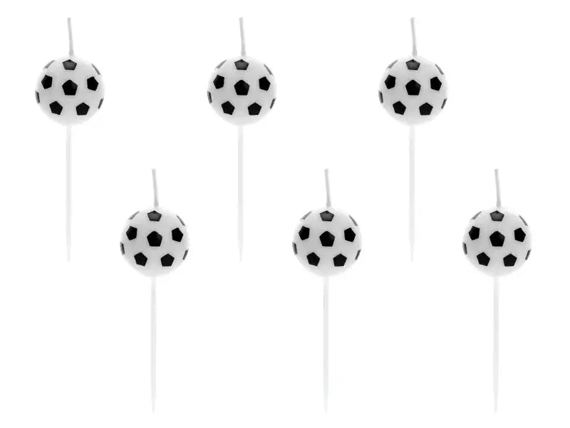 Birthday candles Soccer Balls, 2.5cm Partydeco
