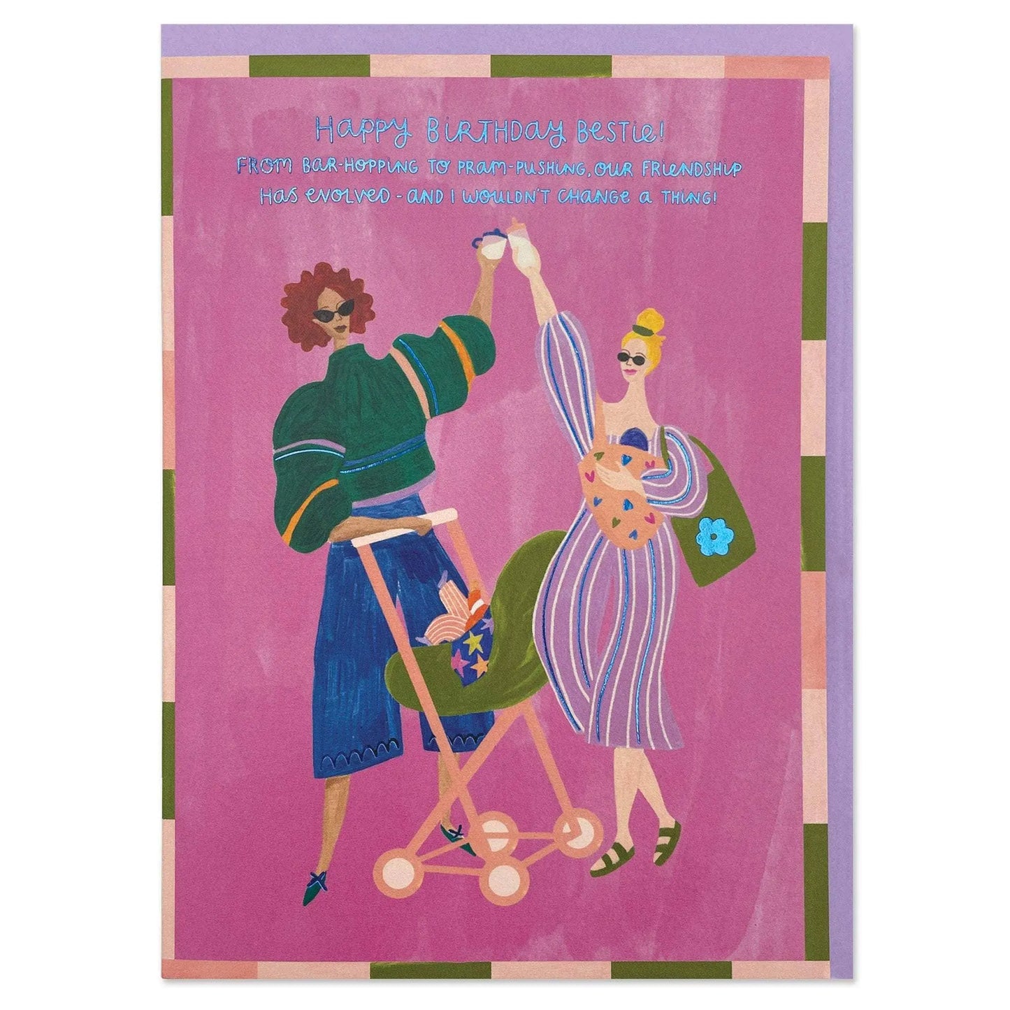 Birthday friendship bar-hopping to pram-pushing (MOD07) Raspberry Blossom