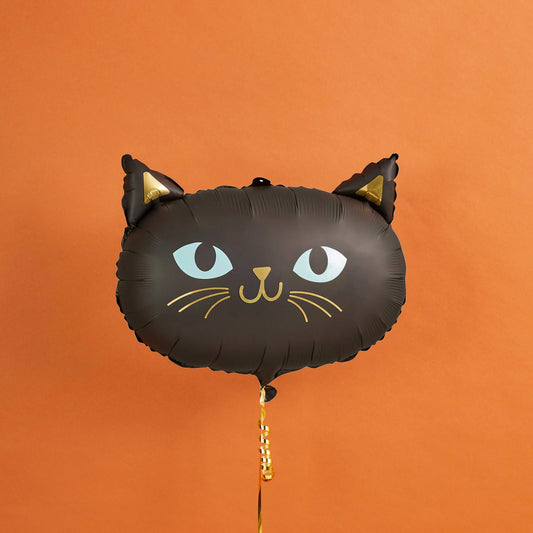 Black Cat 18" Foil  Balloon Hootyballoo by Club Green
