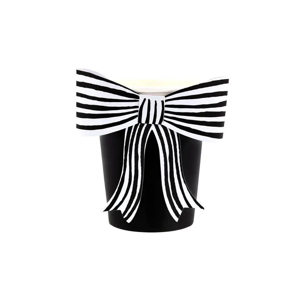 Black & white bow cups Meri Meri