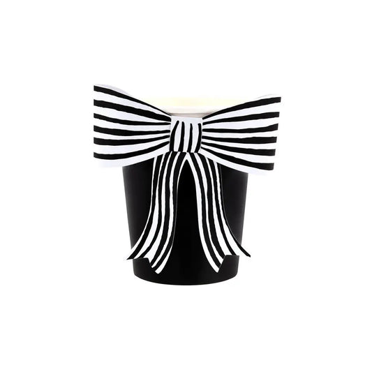 Black & white bow cups Meri Meri