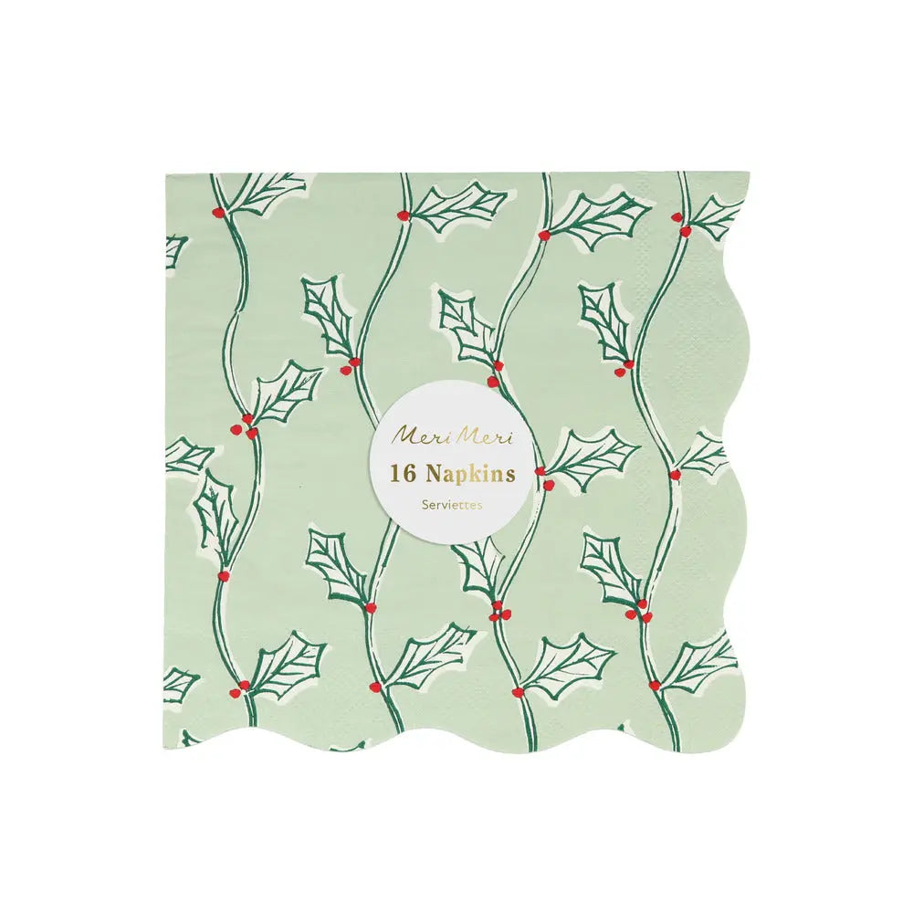 Block print napkins L Meri Meri