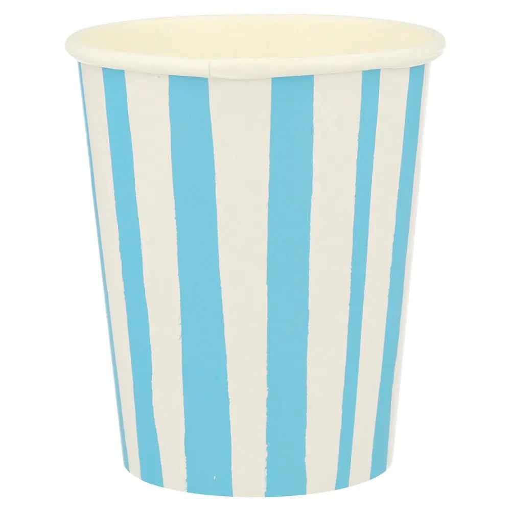 Blue Stripes Cups Meri Meri