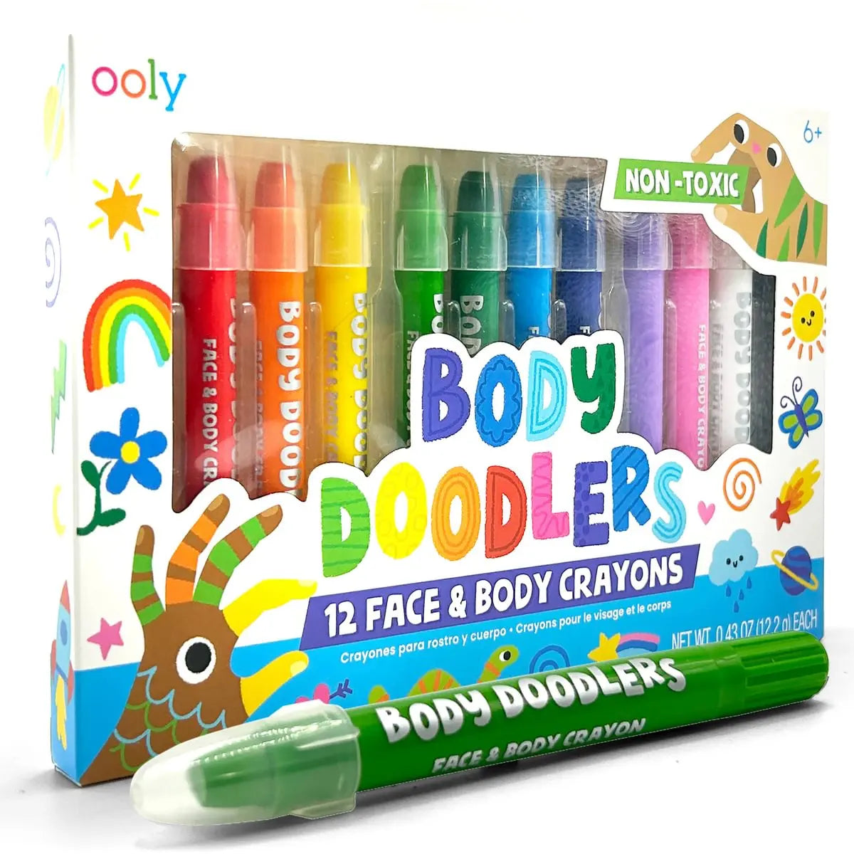 Body Doodlers Face & Body Crayons OOLY