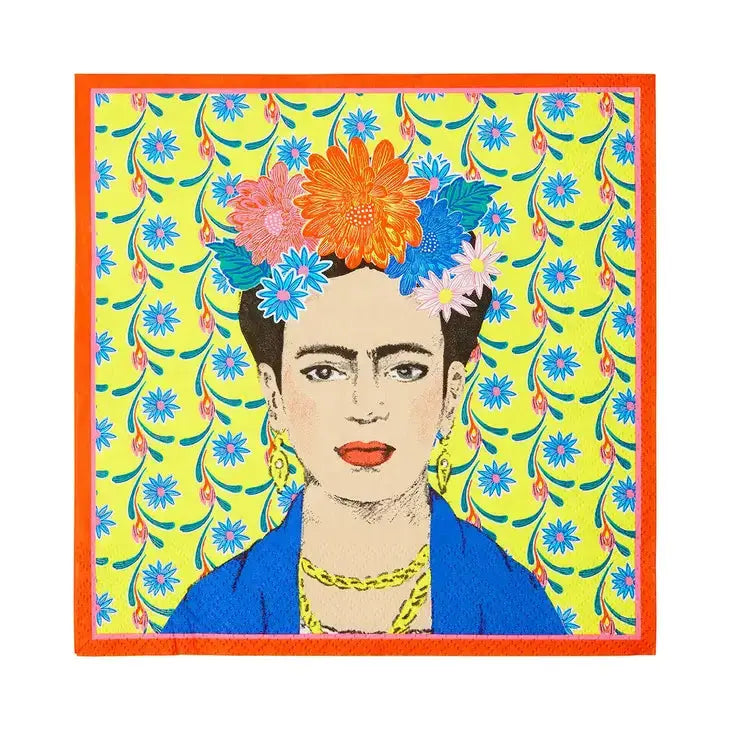 Boho Frida Kahlo Napkins, Summer Party - 20 Pack Talking Tables