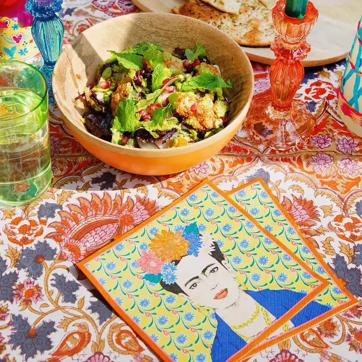 Boho Frida Kahlo Napkins, Summer Party - 20 Pack Talking Tables