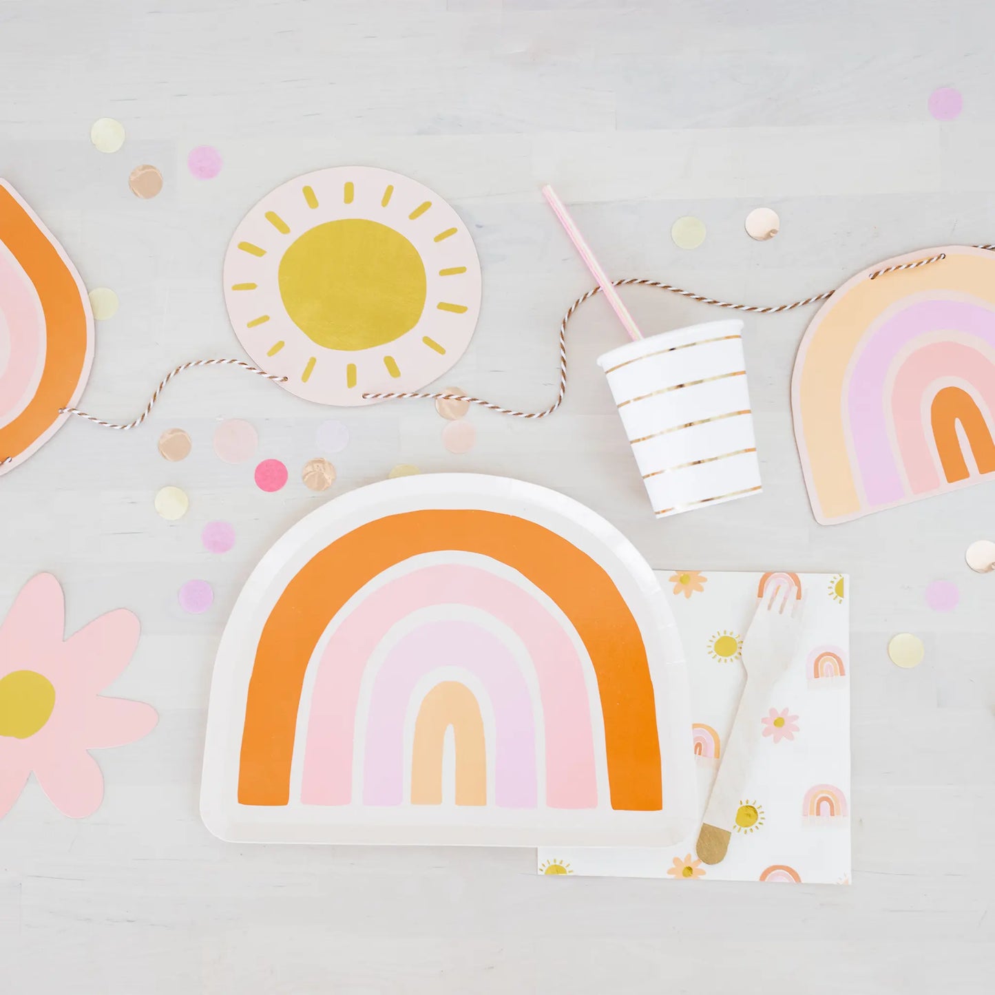 Boho Rainbow Large Napkins - 16 Pk. Jollity & Co. + Daydream Society