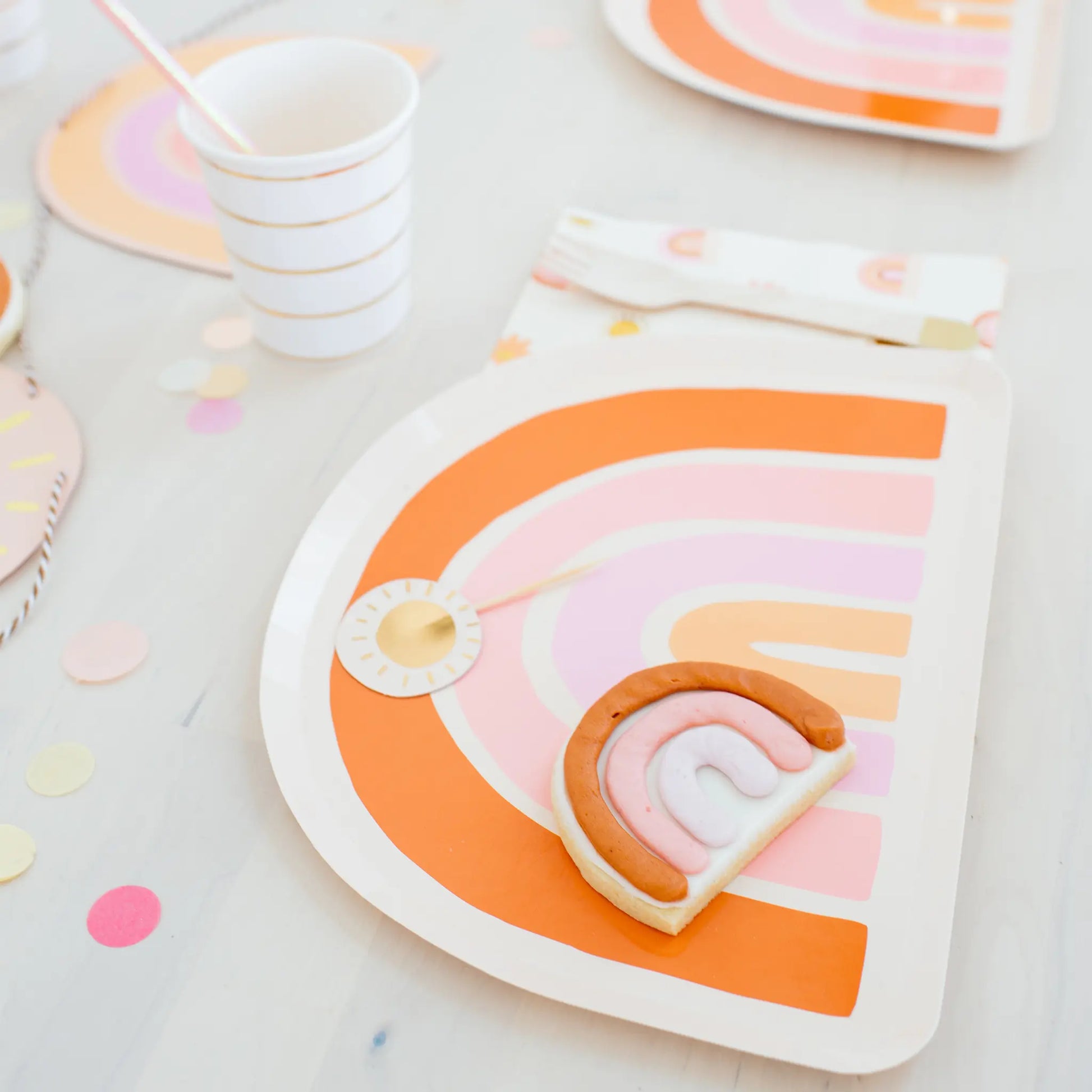 Boho Rainbow Large Plates - 8 Pk. Jollity & Co. + Daydream Society