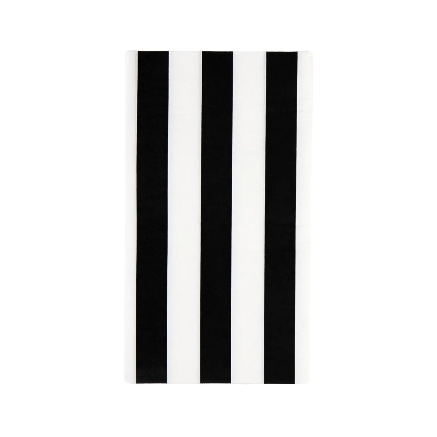 Bonjour Fête - BLACK NOIR CABANA STRIPE GUEST TOWELS Bonjour Fête