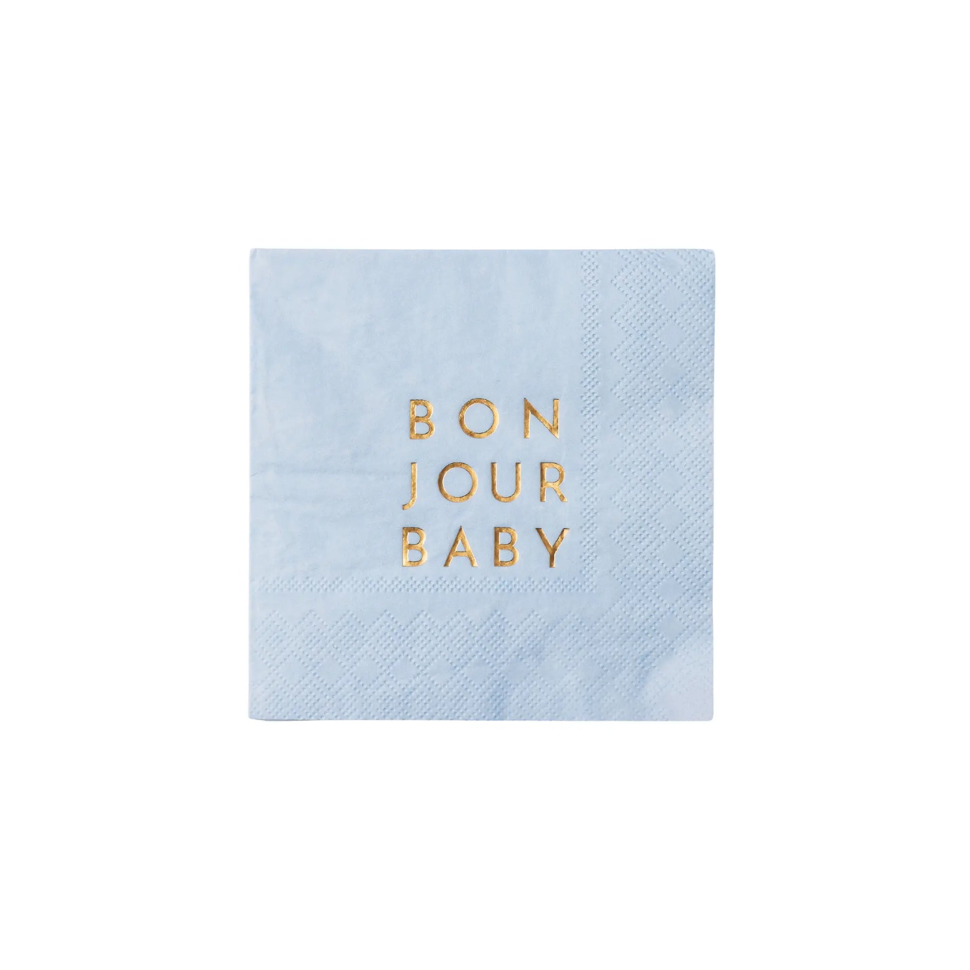 Bonjour Fête - BONJOUR BABY SKY BLUE COCKTAIL NAPKINS Bonjour Fête