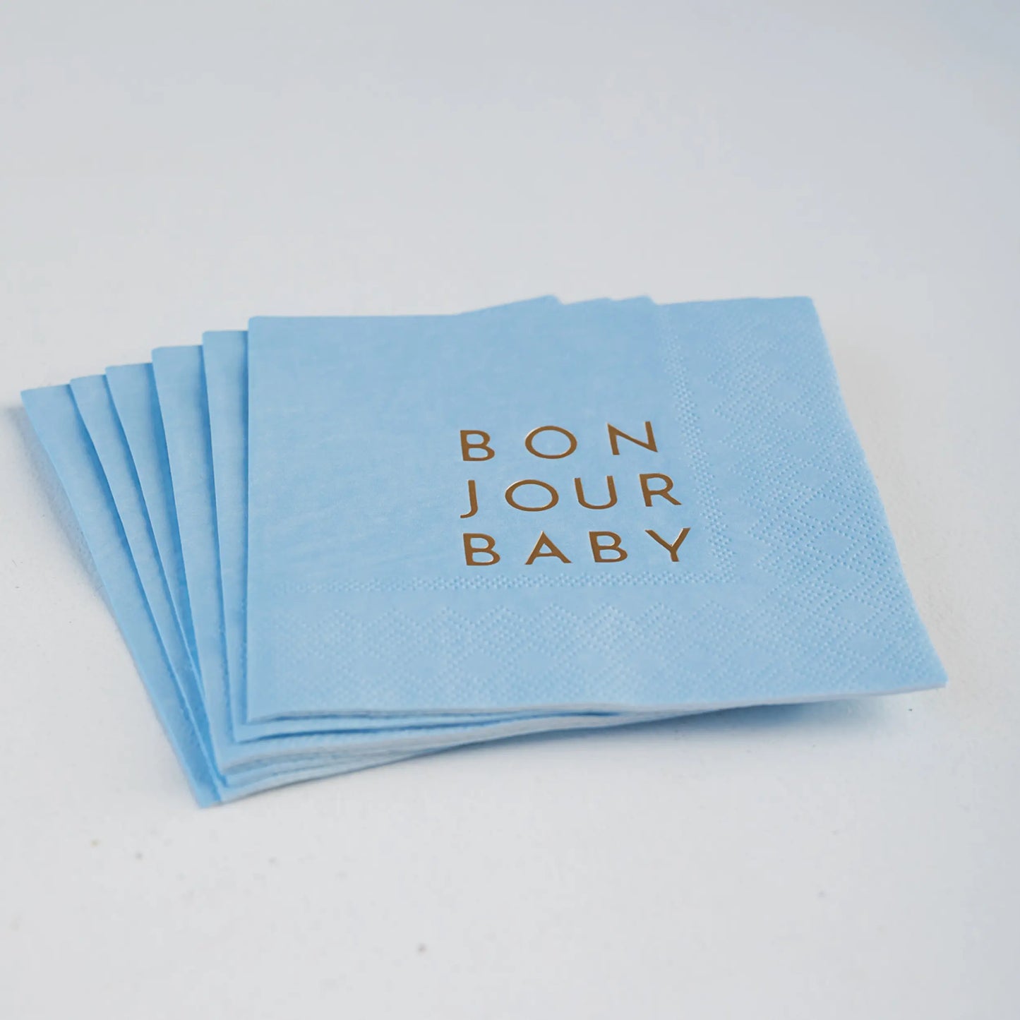 Bonjour Fête - BONJOUR BABY SKY BLUE COCKTAIL NAPKINS Bonjour Fête