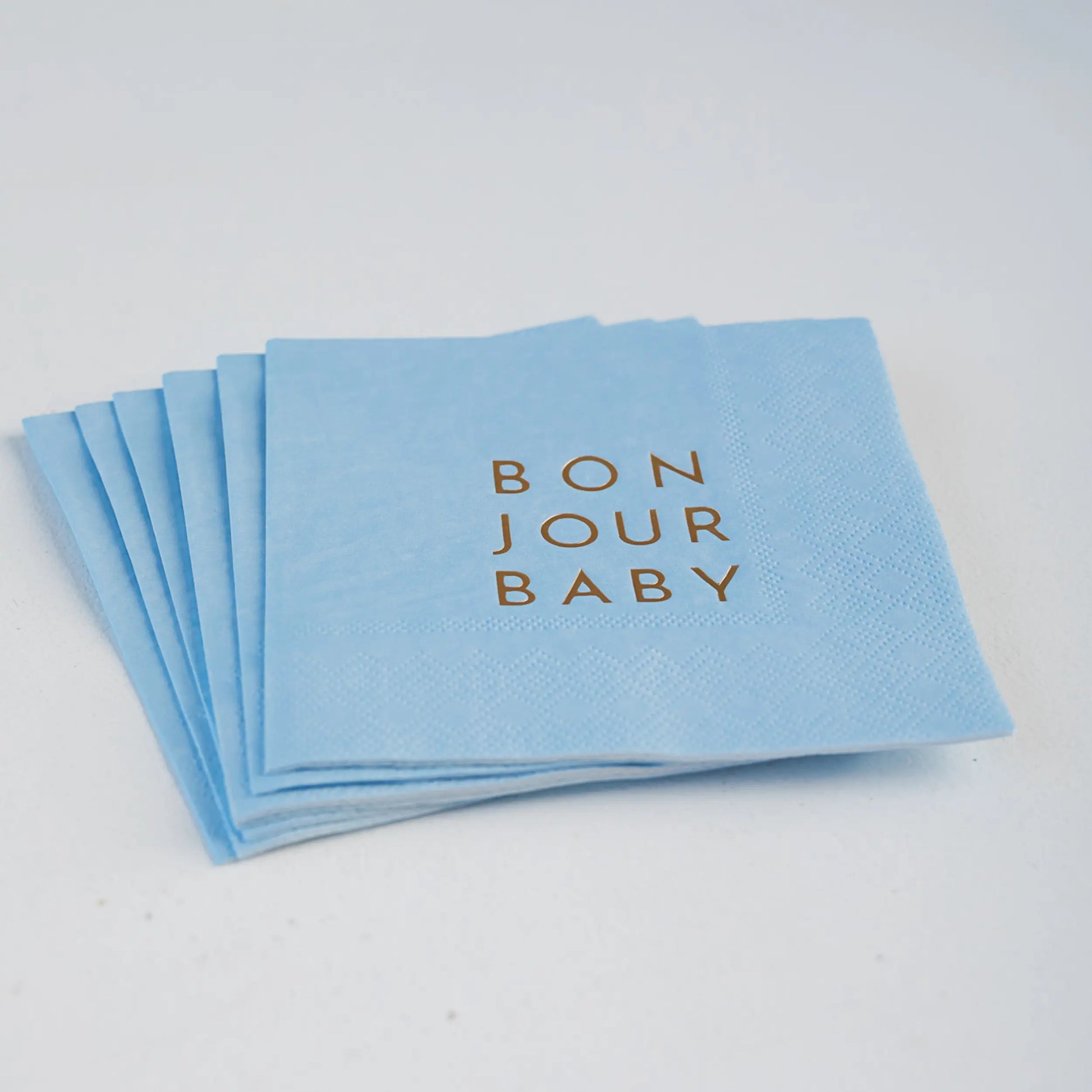 Bonjour Fête - BONJOUR BABY SKY BLUE COCKTAIL NAPKINS Bonjour Fête