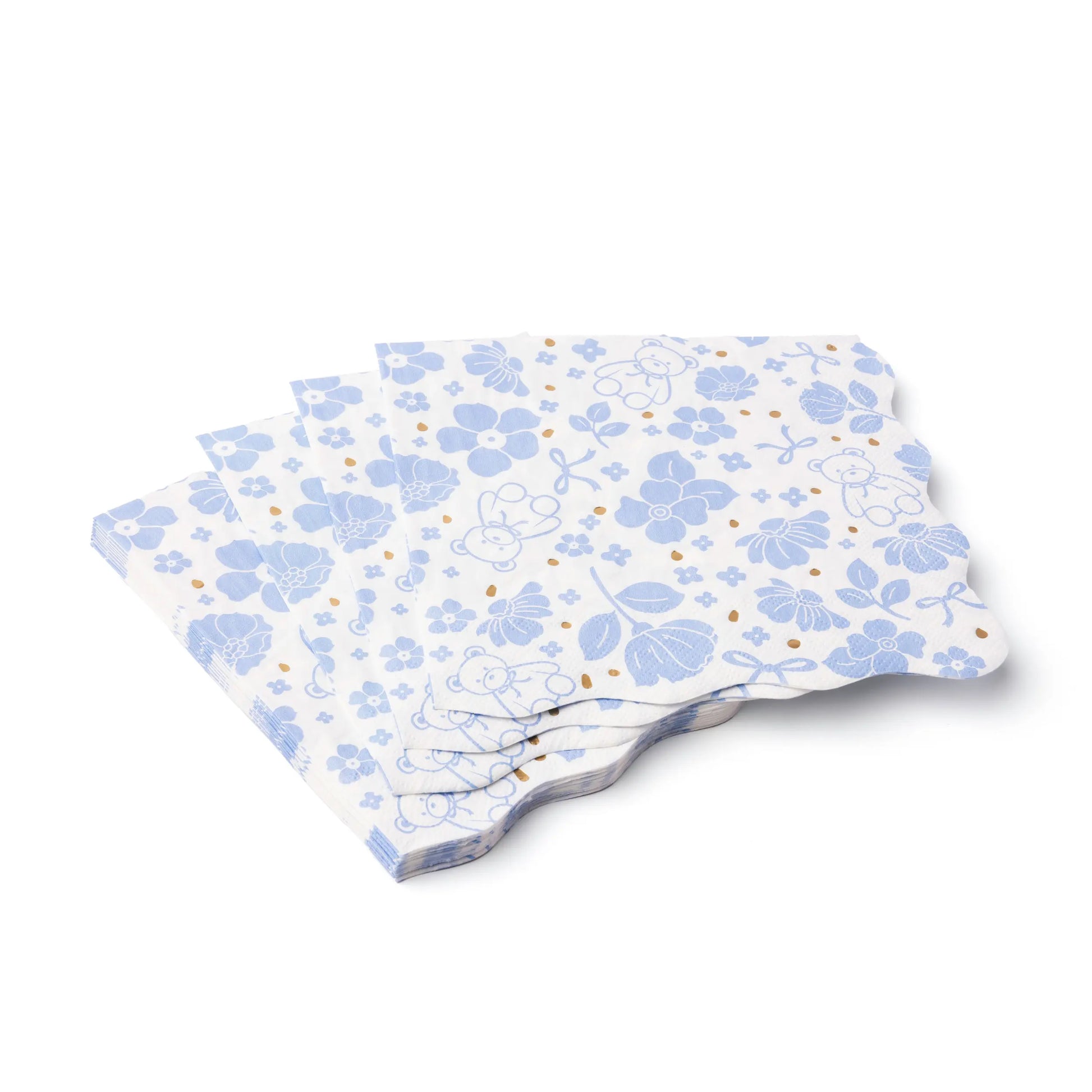 Bonjour Fête - HENRY BEAR BLUE LARGE NAPKINS Bonjour Fête