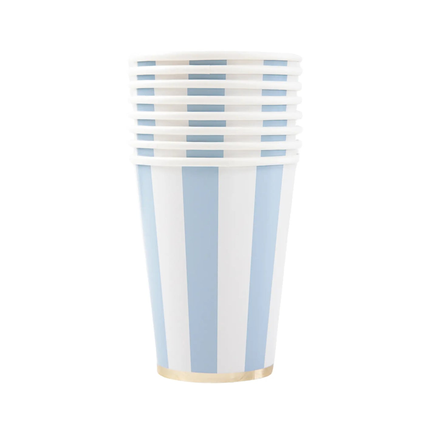 Bonjour Fête - SKY BLUE CABANA STRIPE CUPS Bonjour Fête