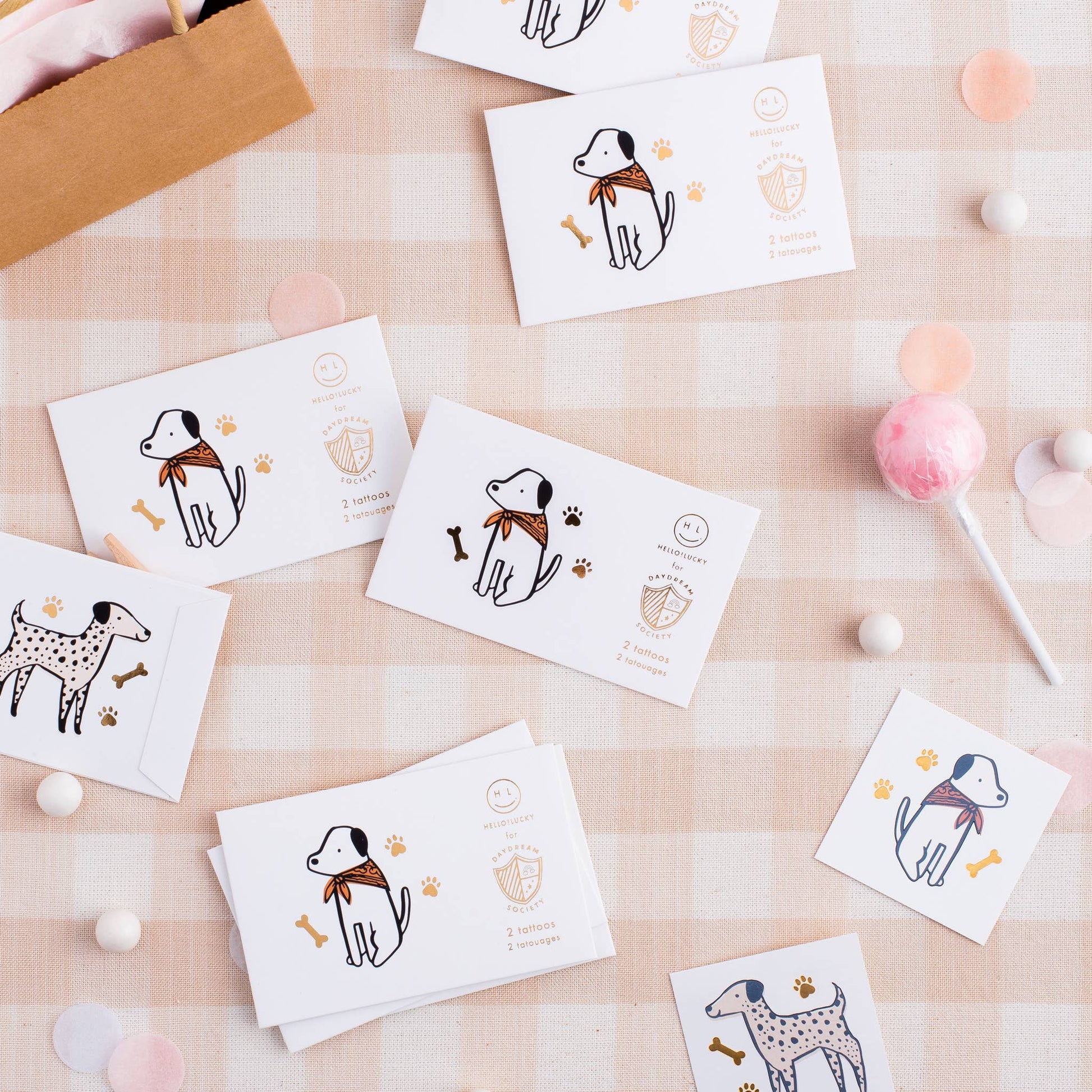 Bow Wow Temporary Tattoos - 2 Pk. Jollity & Co. + Daydream Society