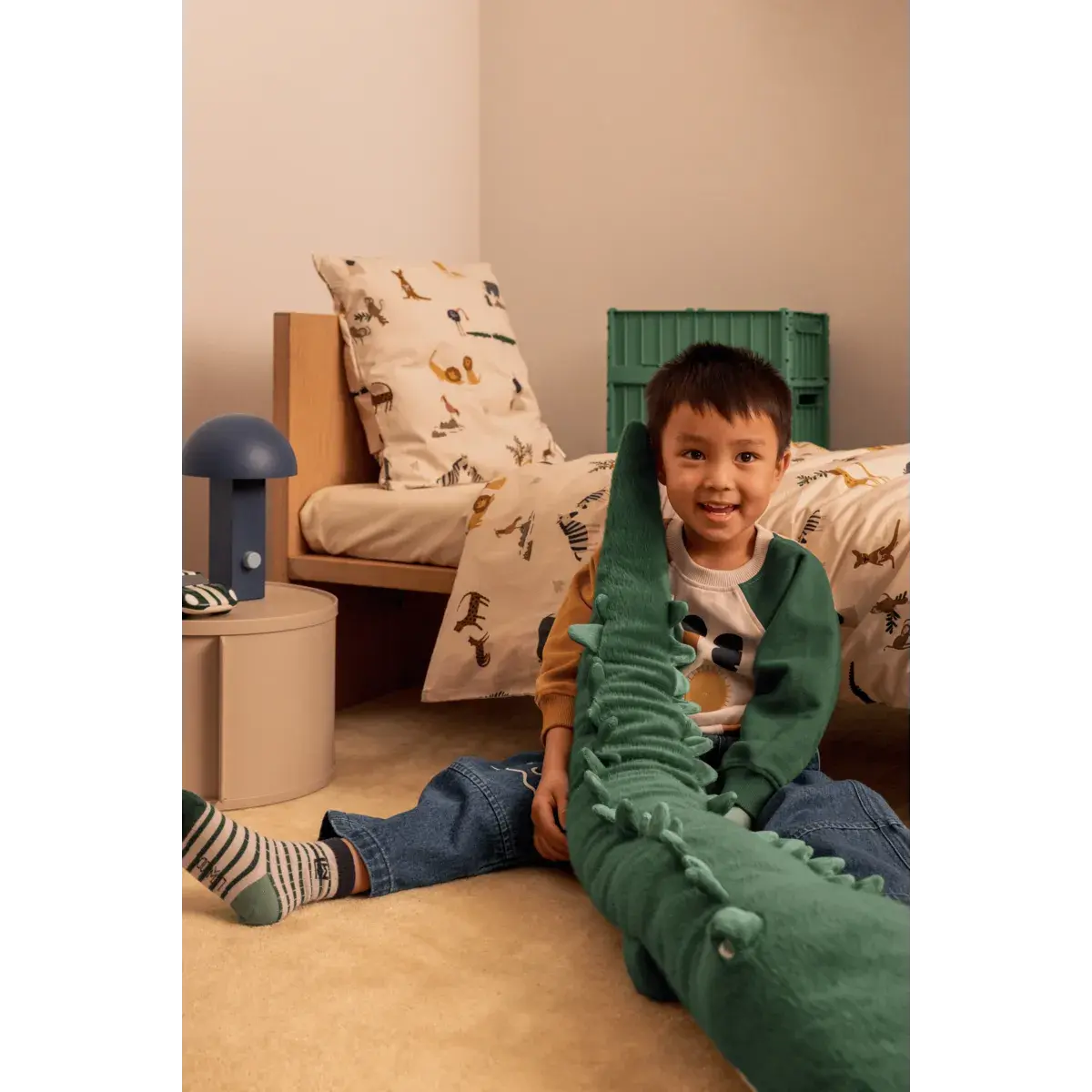 Brayden Carlos Crocodile Teddy - Garden Green Liewood