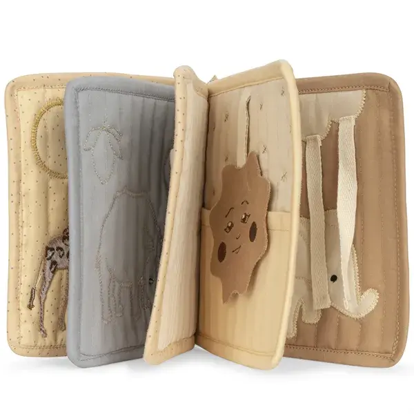 Brazilian Sand Fabric Book Zoo Konges Slojd