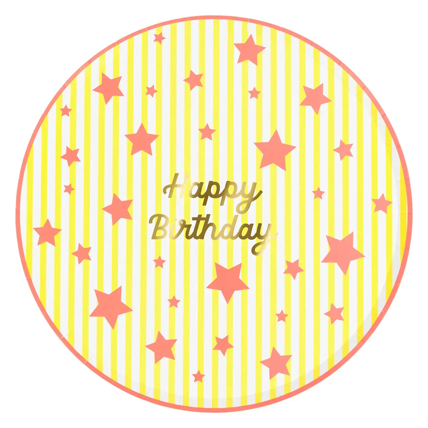 Bright Star Happy Birthday Dinner Plates (x 8) Meri Meri