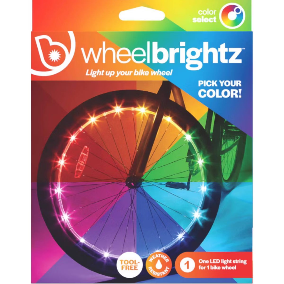 Brightz Color Morphing Bike Wheel LED Lights: Iron, Silicone, Polyurethane, ABS Brightz