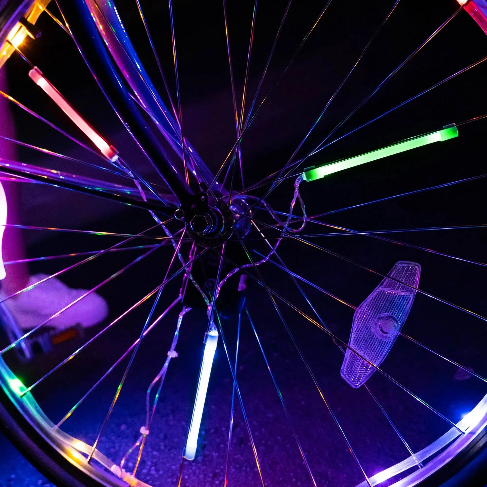 Brightz SpinBrightz LED Bike Spoke Lights, 3 Light Tubes, Constant & Flashing Modes, Color Morphing Brightz