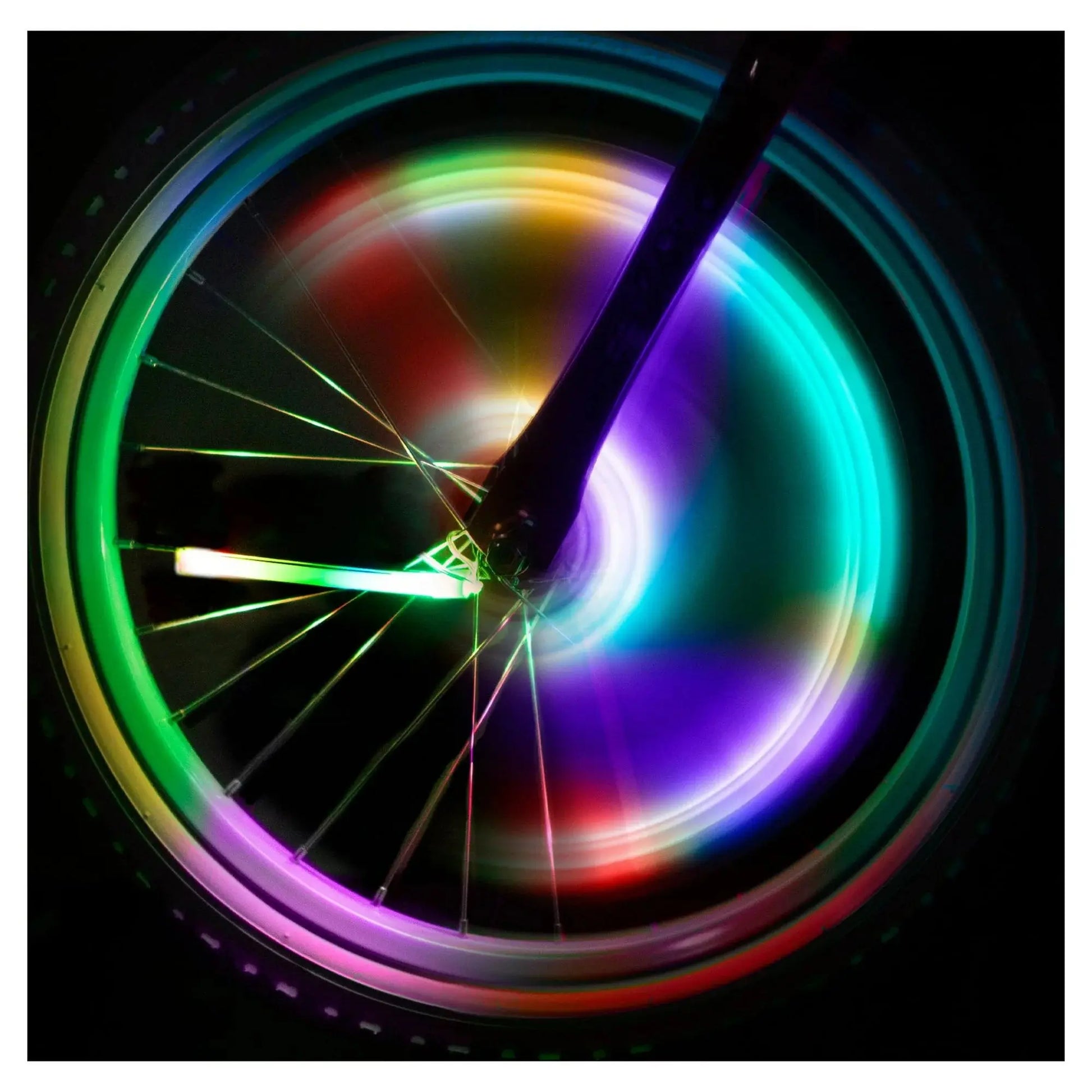 Brightz SpinBrightz LED Bike Spoke Lights, 3 Light Tubes, Constant & Flashing Modes, Color Morphing Brightz