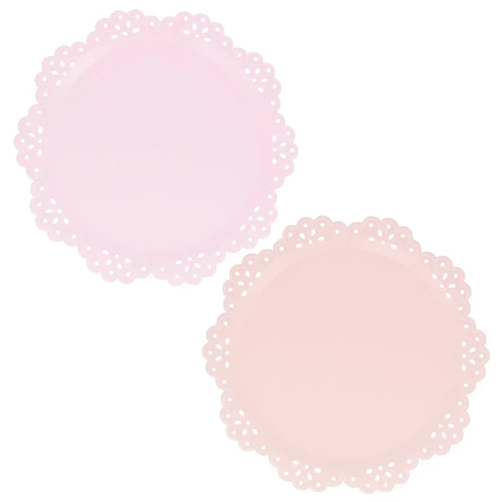 Broderie Anglaise lace multi dinner plates Meri Meri