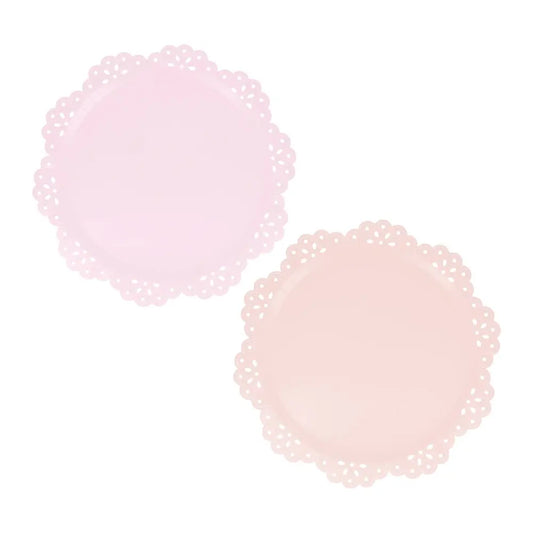 Broderie Anglaise lace multi side plates Meri Meri