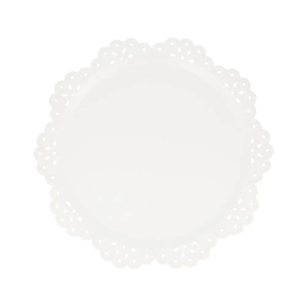 Broderie Anglaise lace white side plates Meri Meri