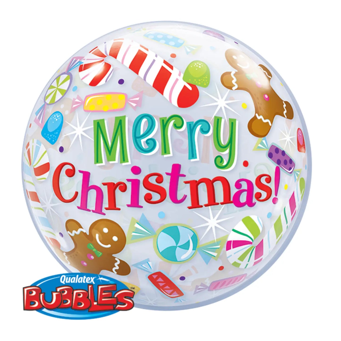 Bubbles Balloon Christmas 'Merry Christmas!' - 56 cm Folat