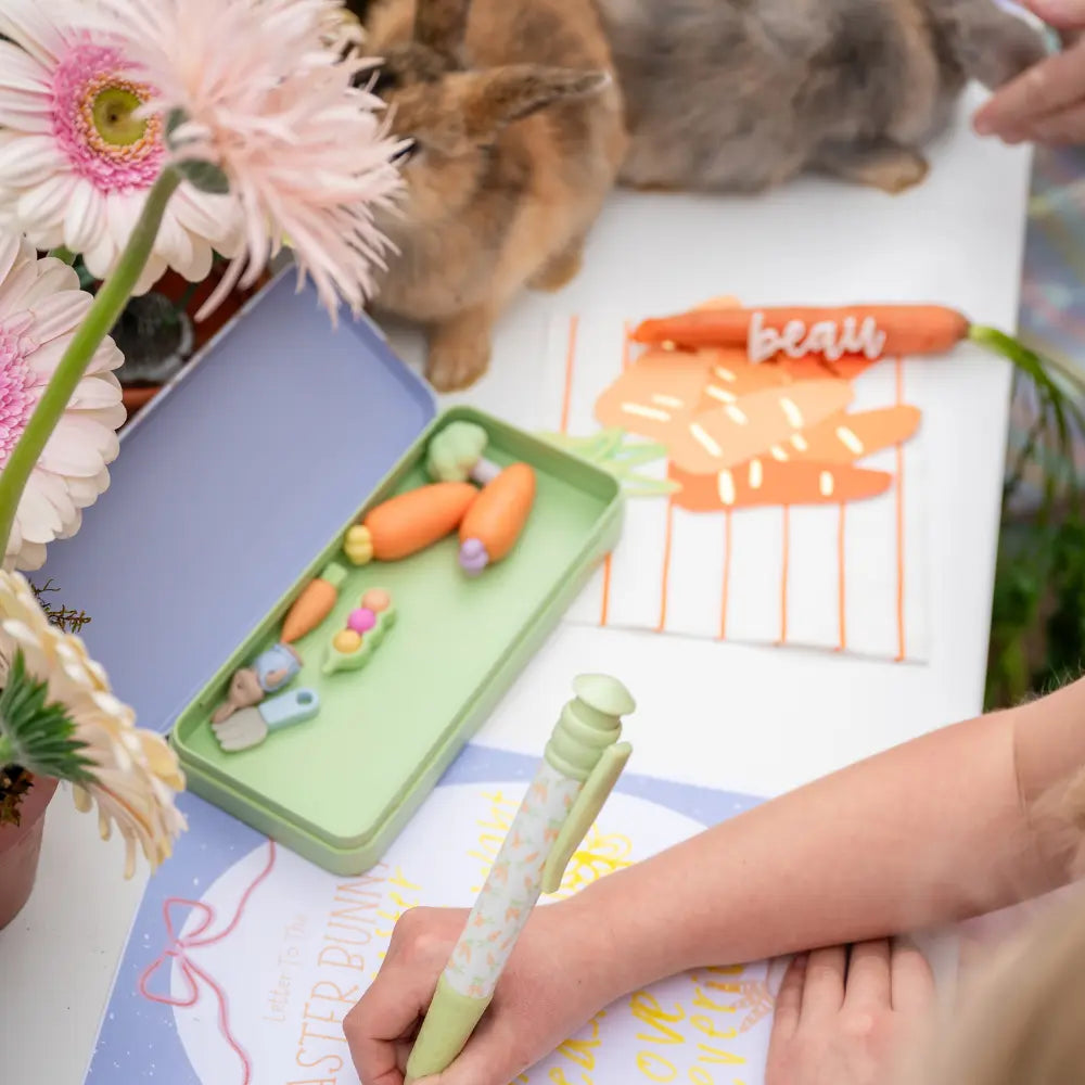 Bunnies In The Garden Eraser Set Jollity & Co. + Daydream Society