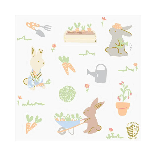 Bunnies In The Garden Sticker Set Jollity & Co. + Daydream Society
