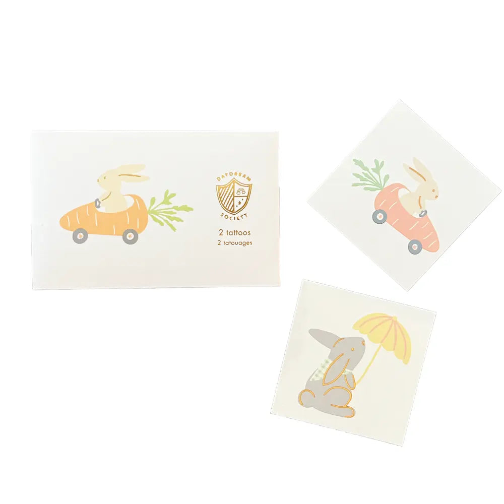 Bunnies In The Garden Temporary Tattoos Jollity & Co. + Daydream Society