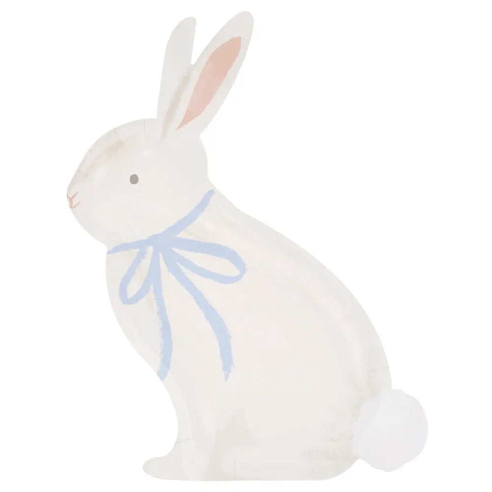 Bunny with bow plates Meri Meri
