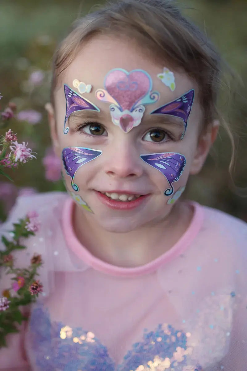 Butterfly Fairy Face Stickers Sheet Great Pretenders