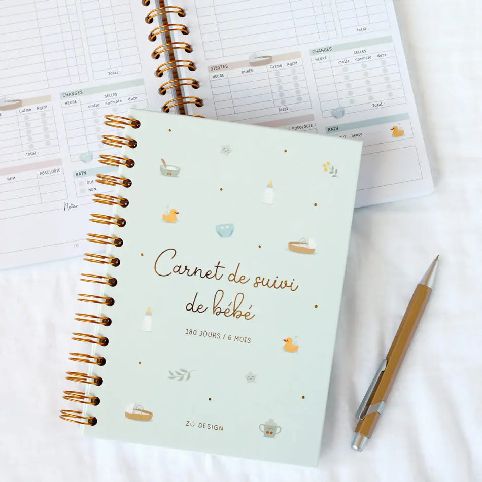 CARNET DE SUIVI DE BÉBÉ, 6 MOIS Zu-boutique