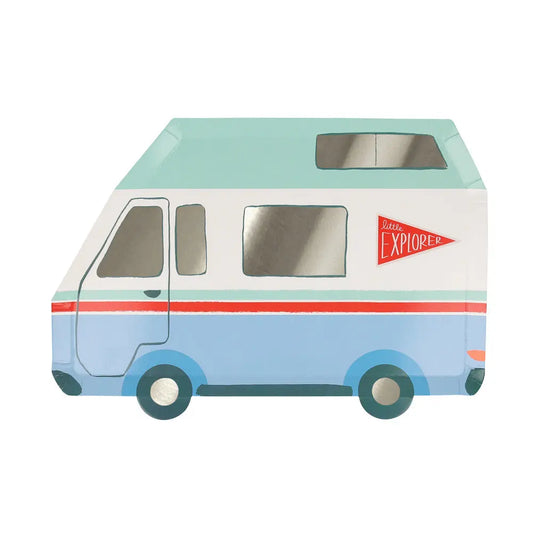 Camping adventure camper van plates Meri Meri