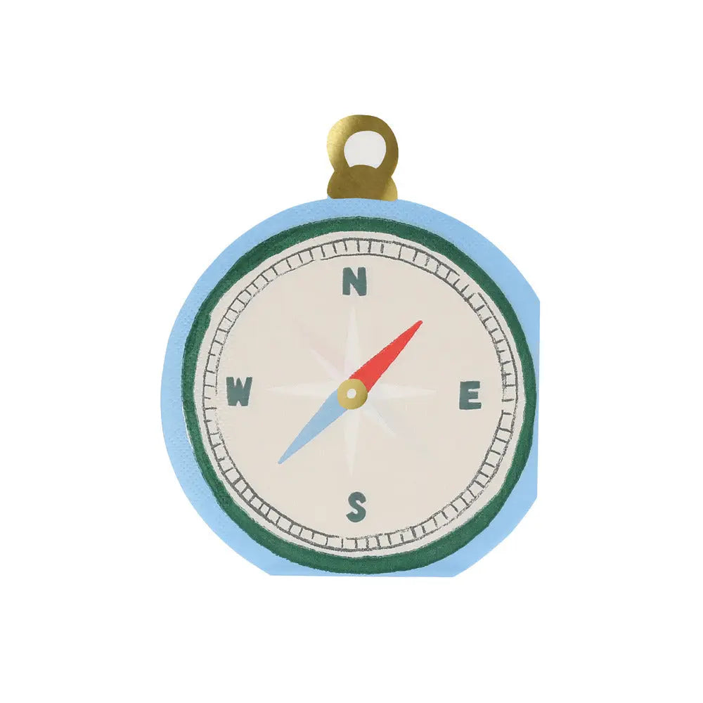 Camping adventure compass napkins Meri Meri